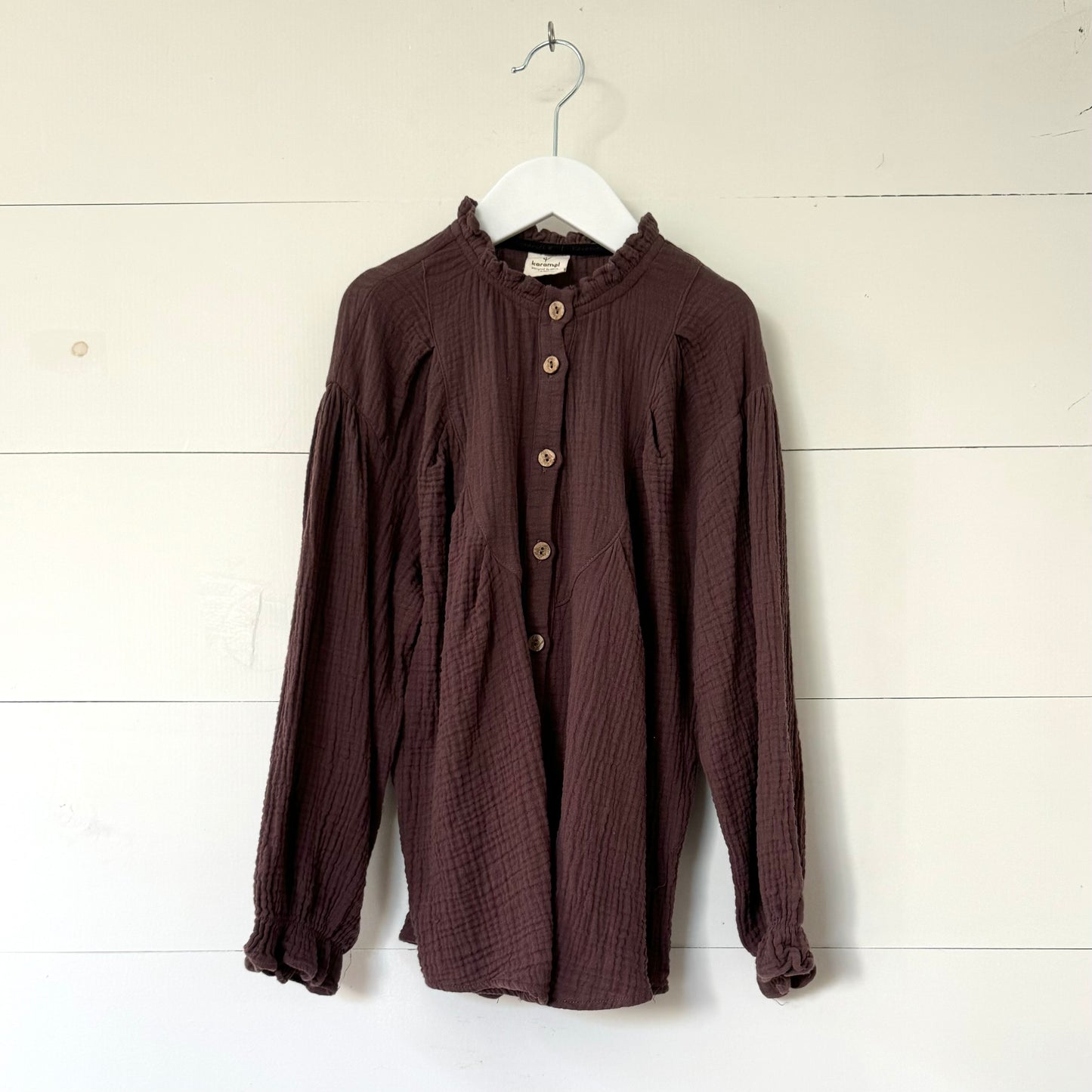 Brown Muslin Blouse (6-8y)