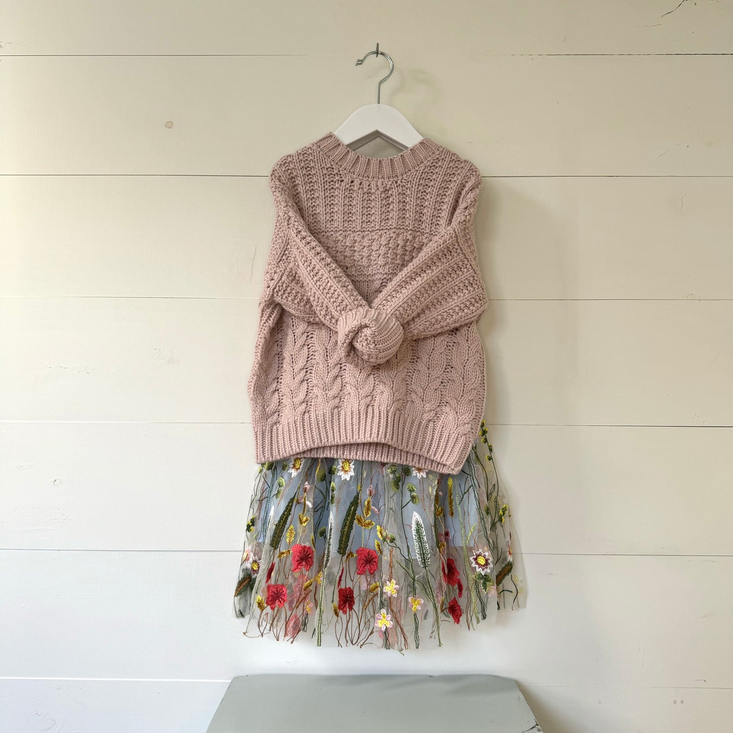 Pink Cable Jumper (4y)