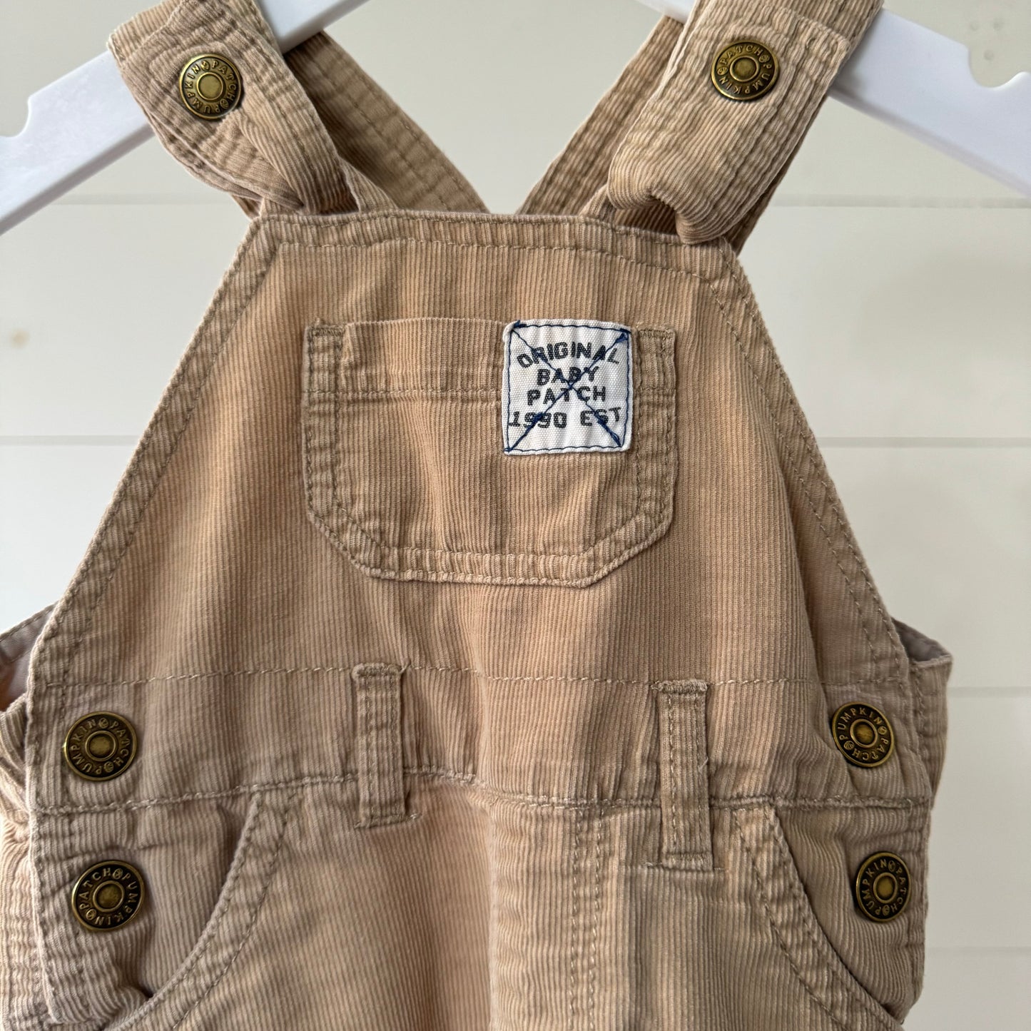Pumpkin Patch Overalls (0-3m)