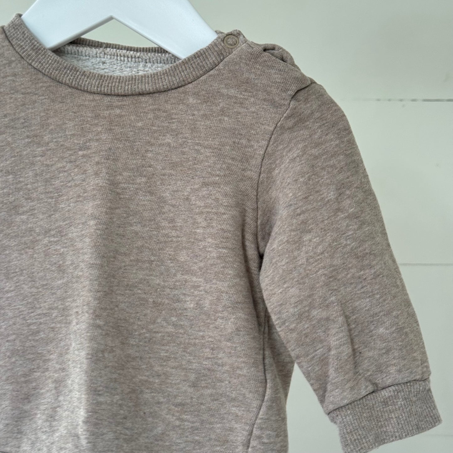 Brown Marle Cotton Jumper (6-12m)