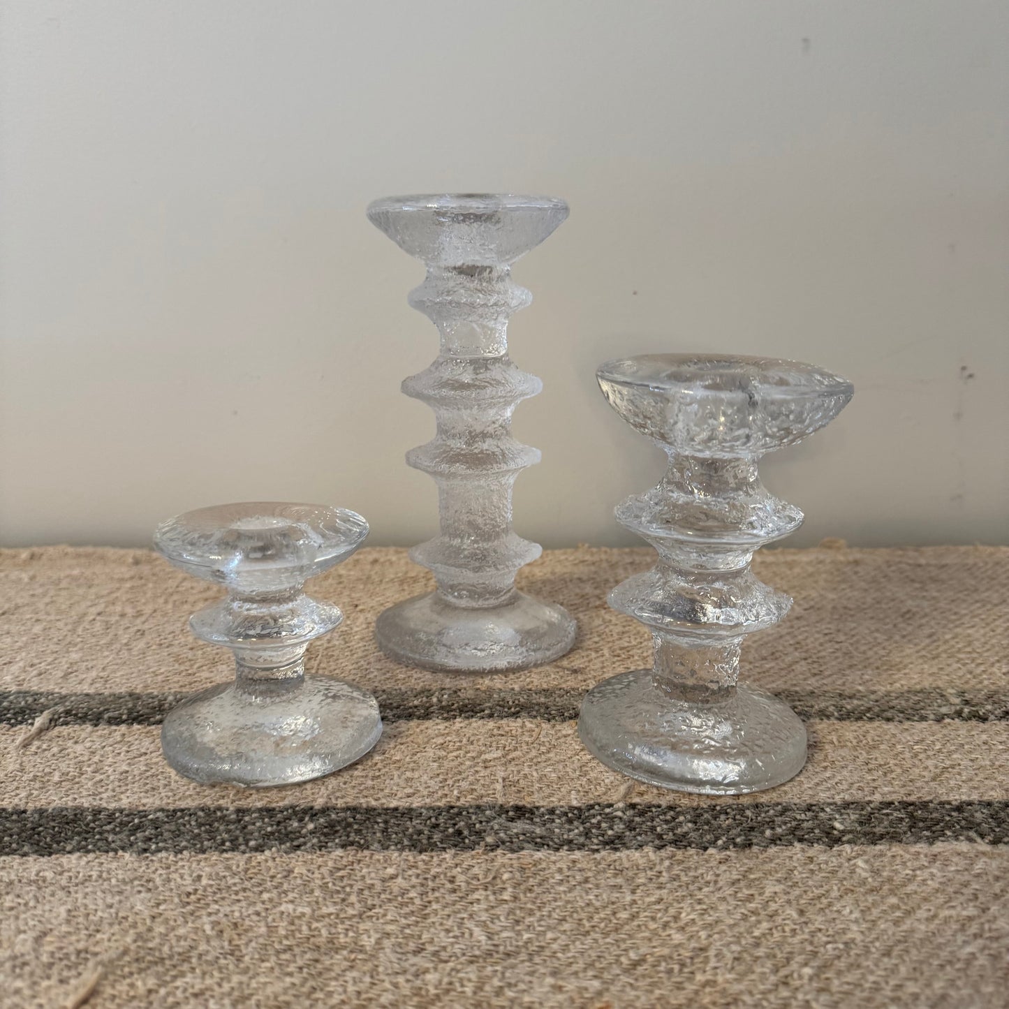 Timo Sarpaneva "Festivo" Iittala candle holders - set of 3
