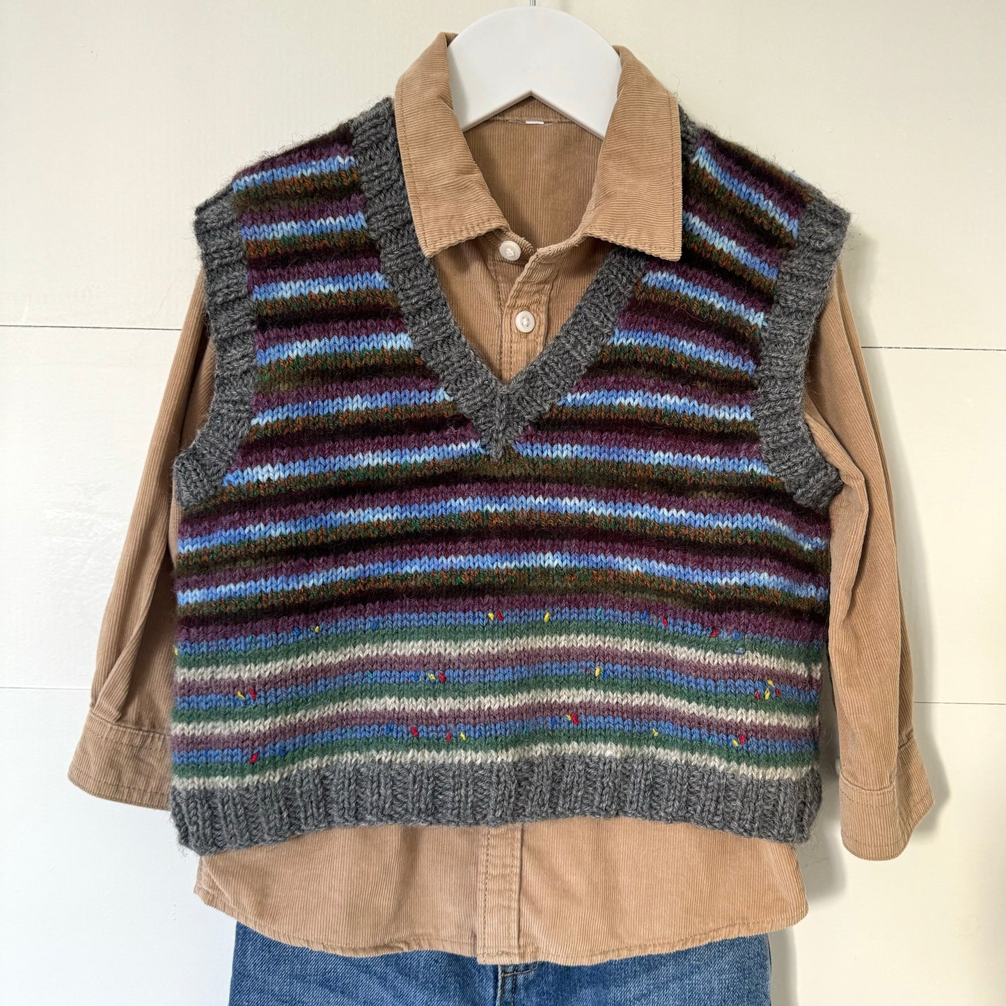 Hand Knitted Vest (18m-2y)