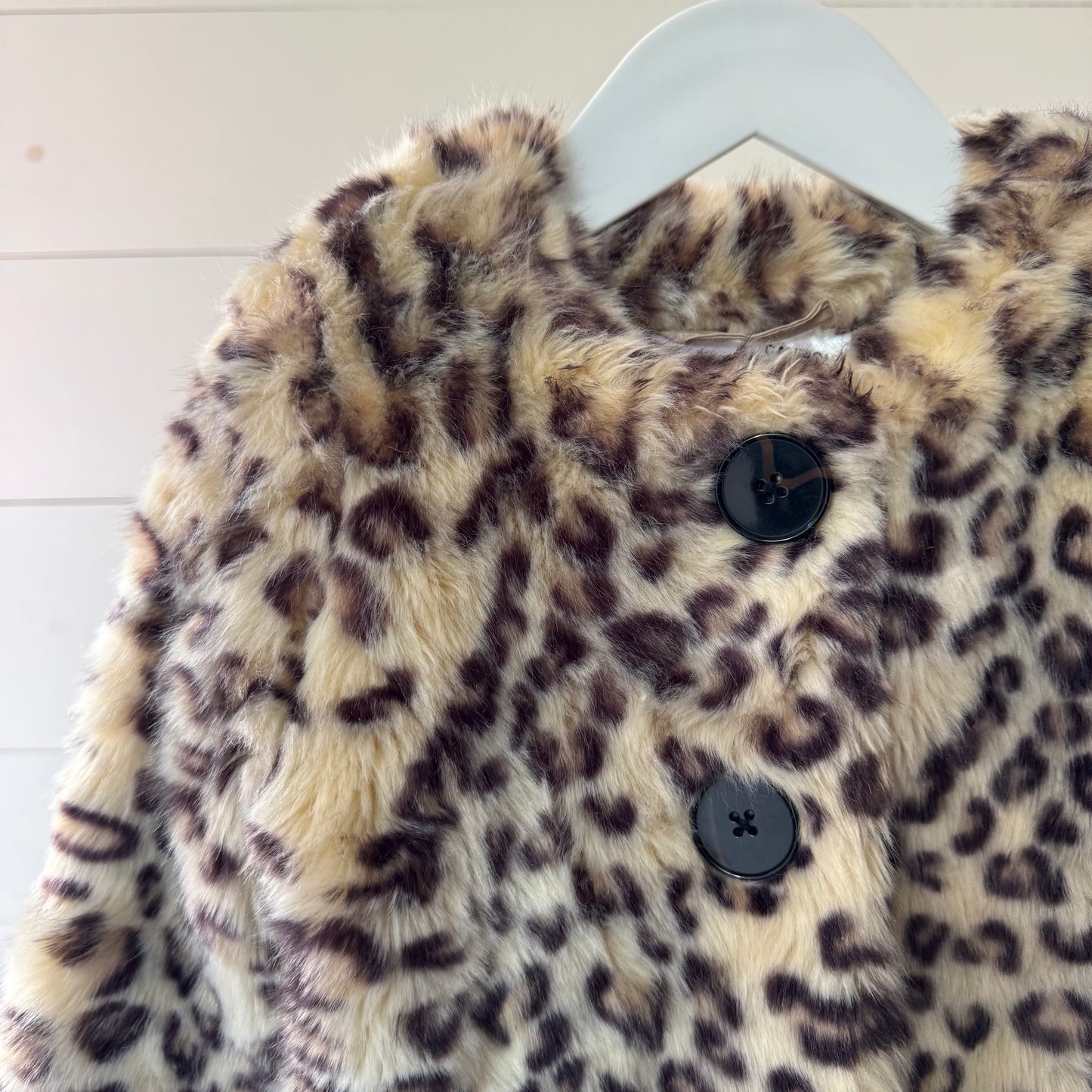 Animal Print Faux Fur Coat (3y)