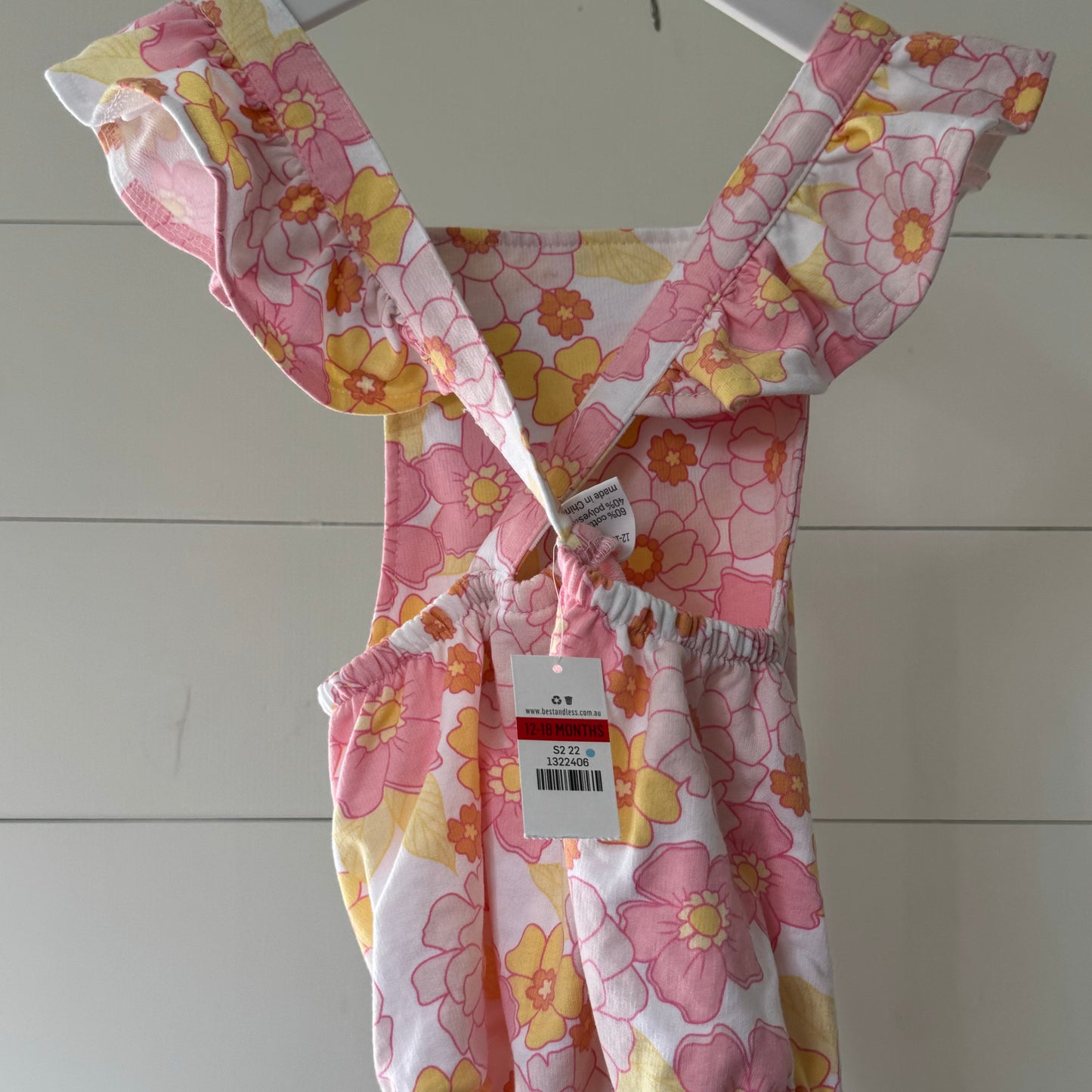 Retro Floral Romper (12m)