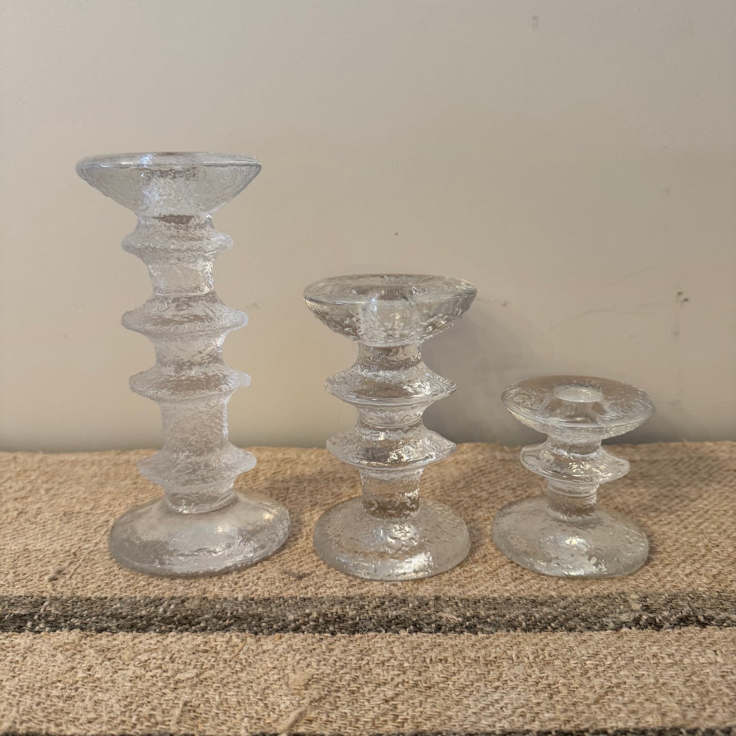 Timo Sarpaneva "Festivo" Iittala candle holders - set of 3