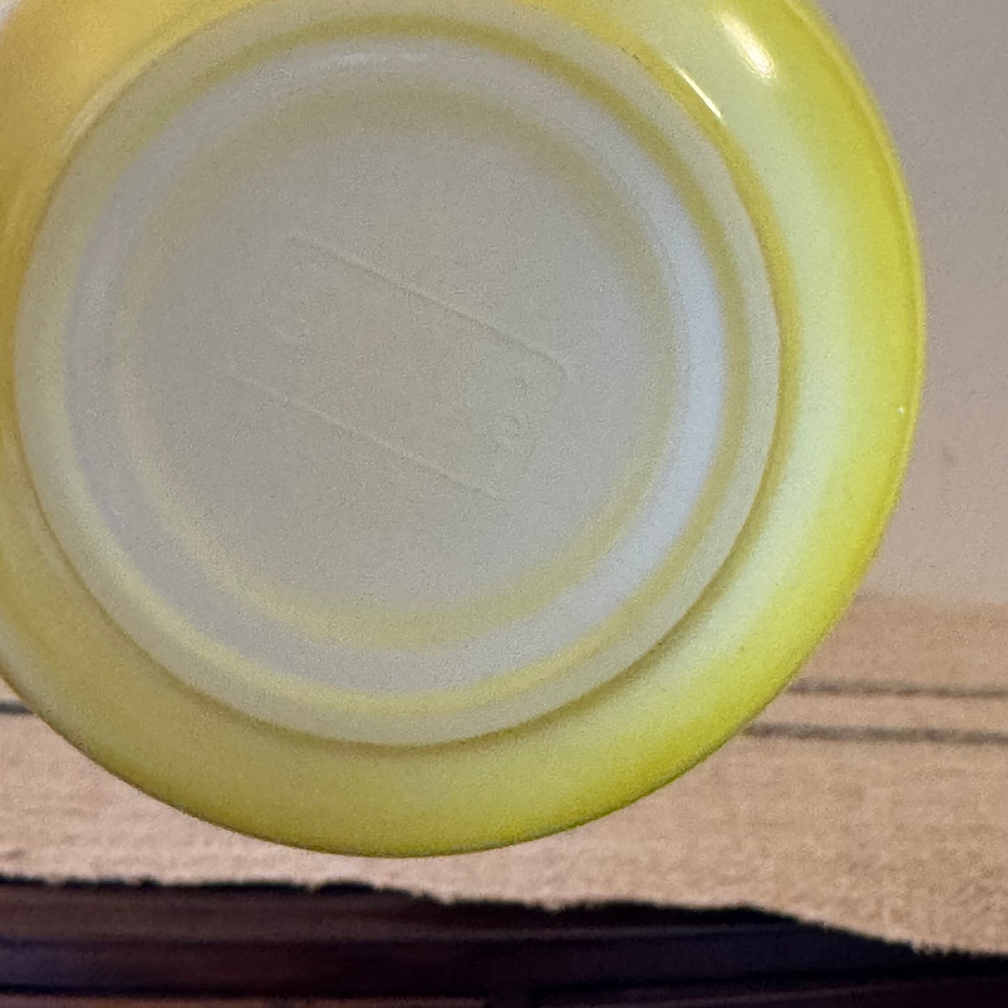Yellow Glasbake Bowl