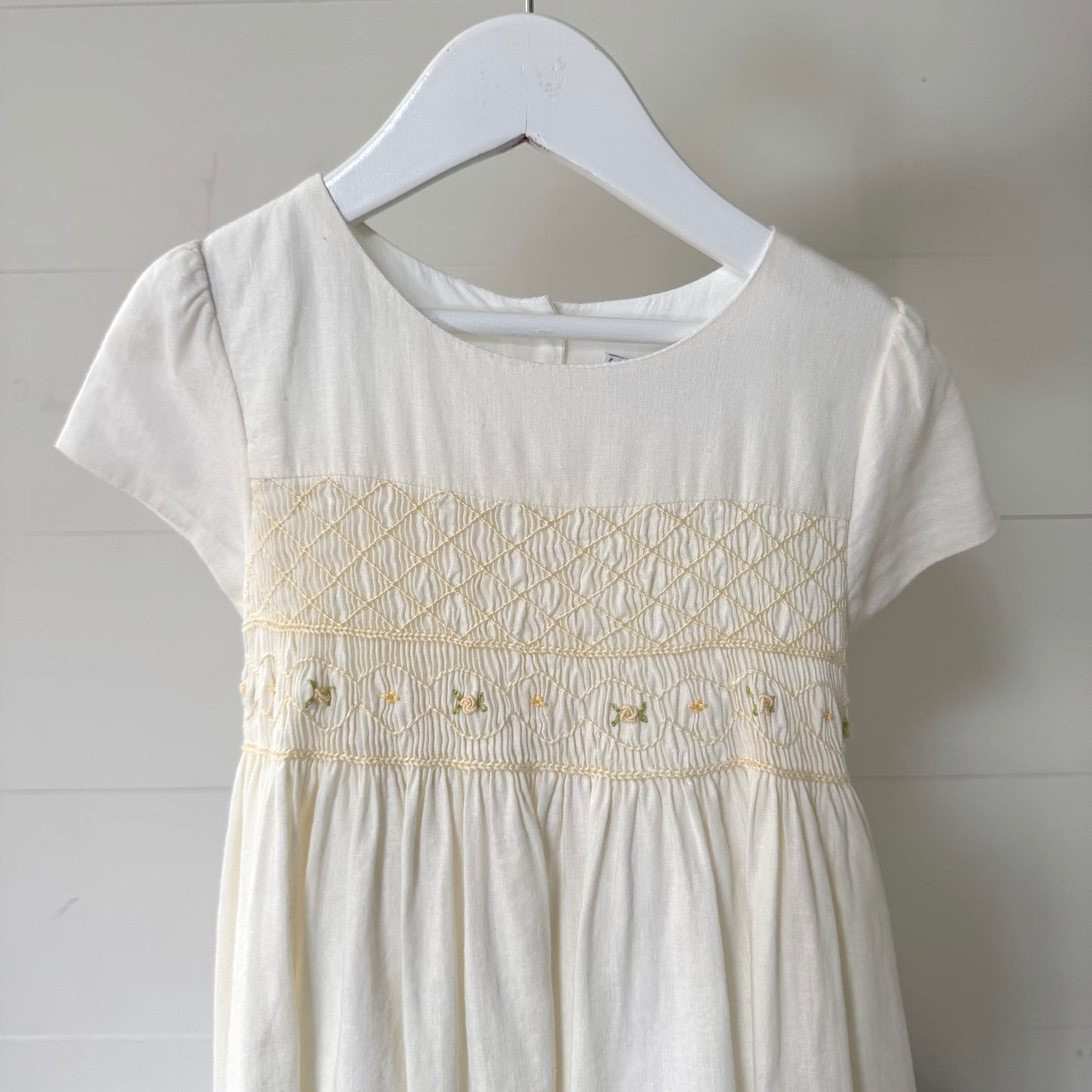 Cream Smock Dress (4-5y)