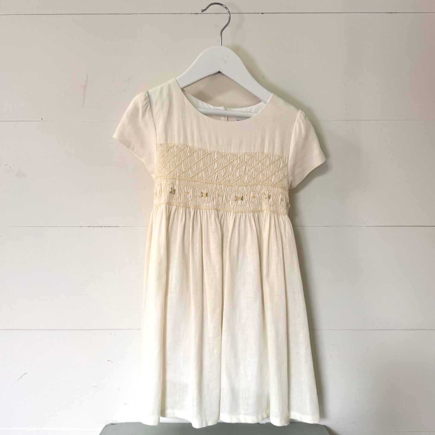 Cream Smock Dress (4-5y)