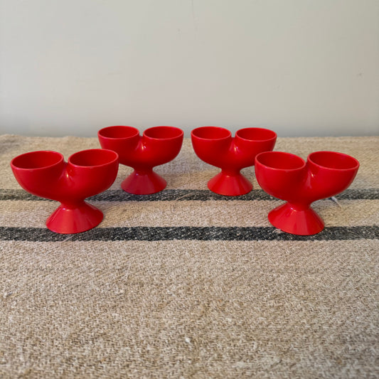 Retro Plastic Double Egg Cups