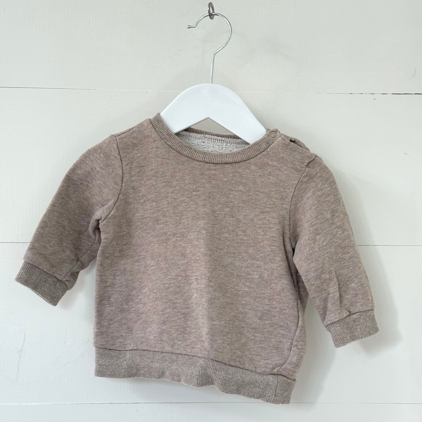 Brown Marle Cotton Jumper (6-12m)