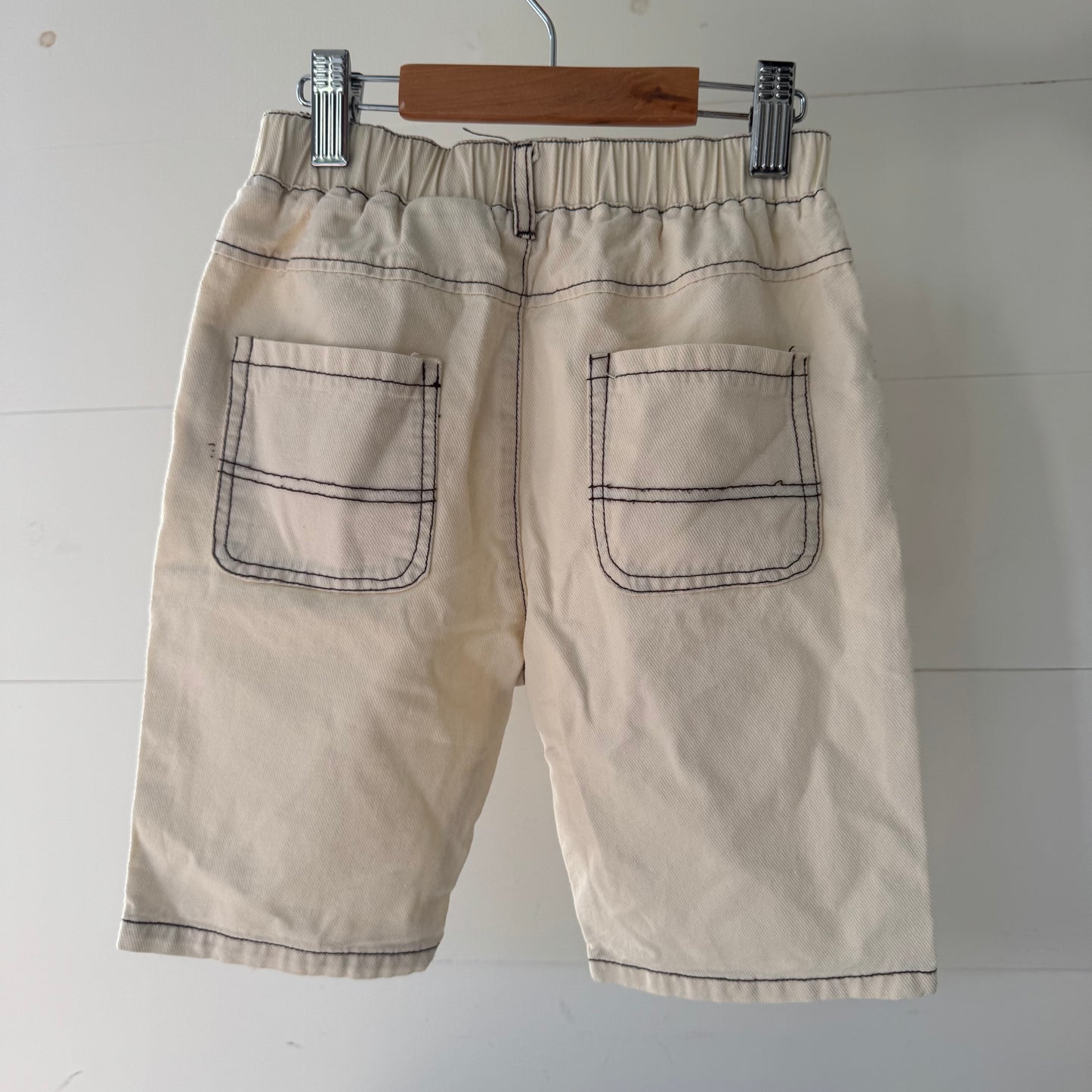 Cream Denim Shorts (4y)