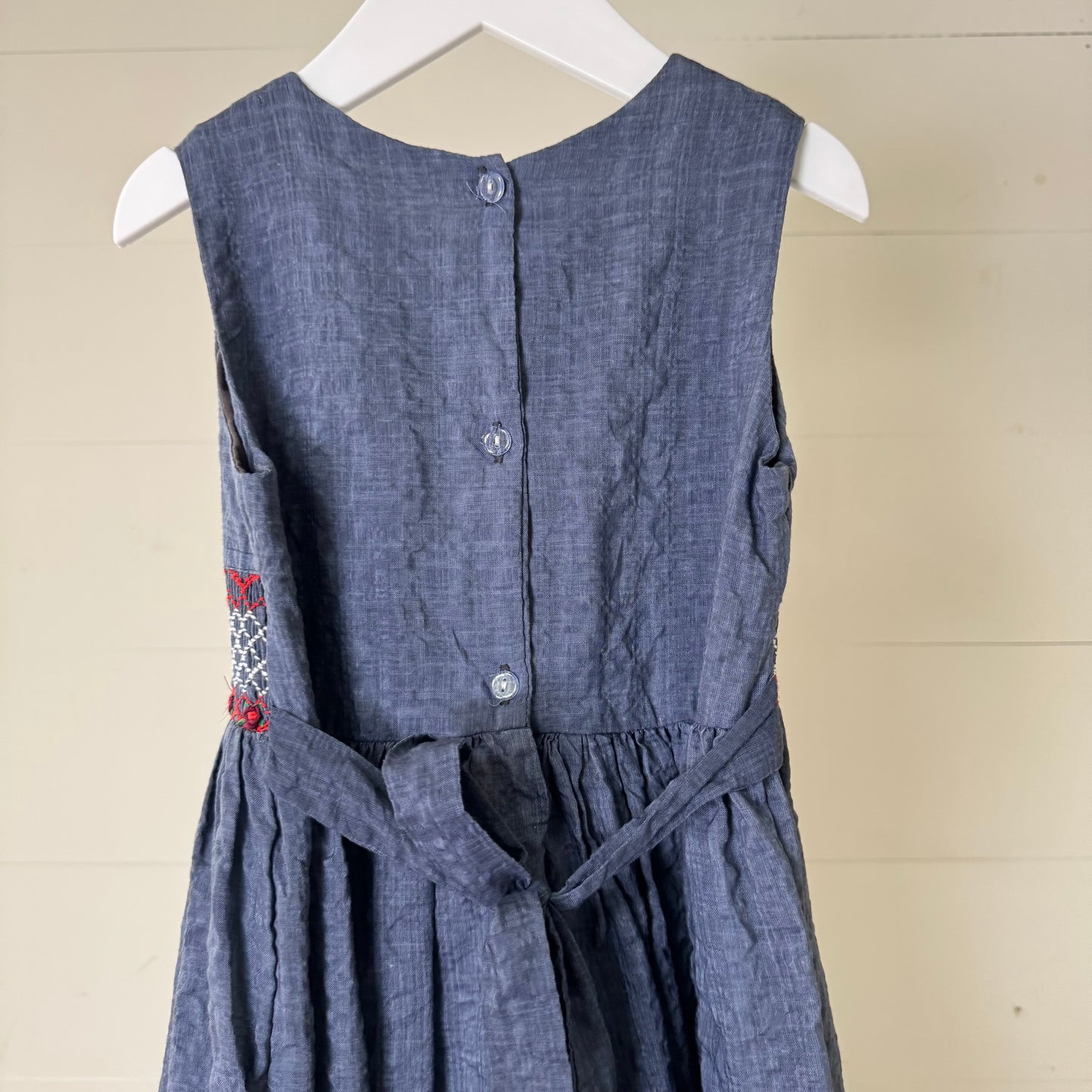 Dusky Blue Smock Dress (6y)