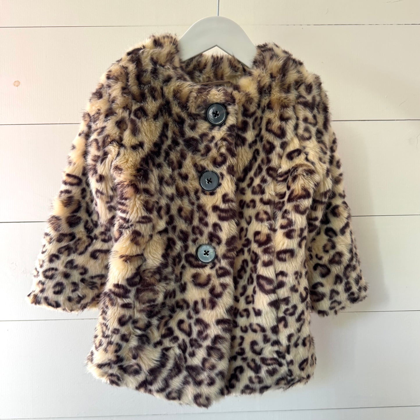 Animal Print Faux Fur Coat (3y)