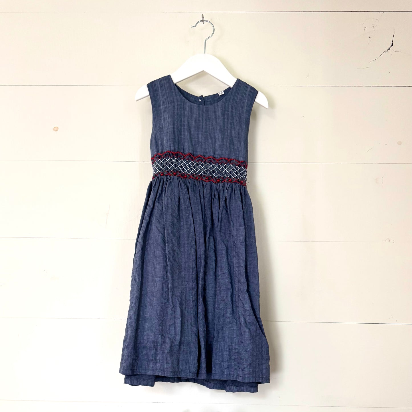 Dusky Blue Smock Dress (6y)