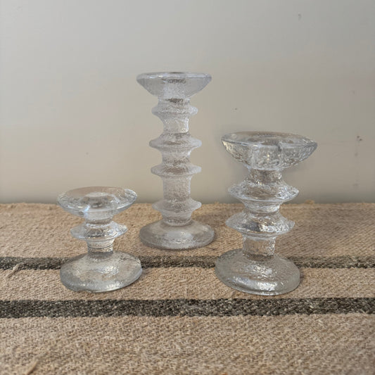 Timo Sarpaneva "Festivo" Iittala candle holders - set of 3