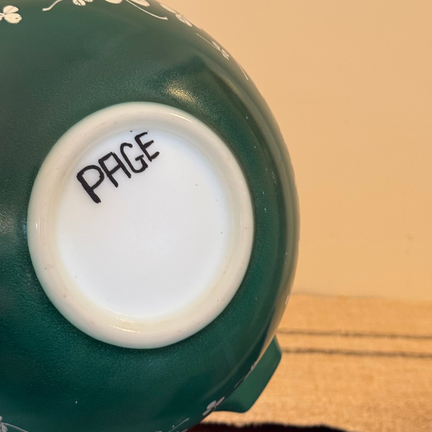 Large Pyrex Shamrock Bowl