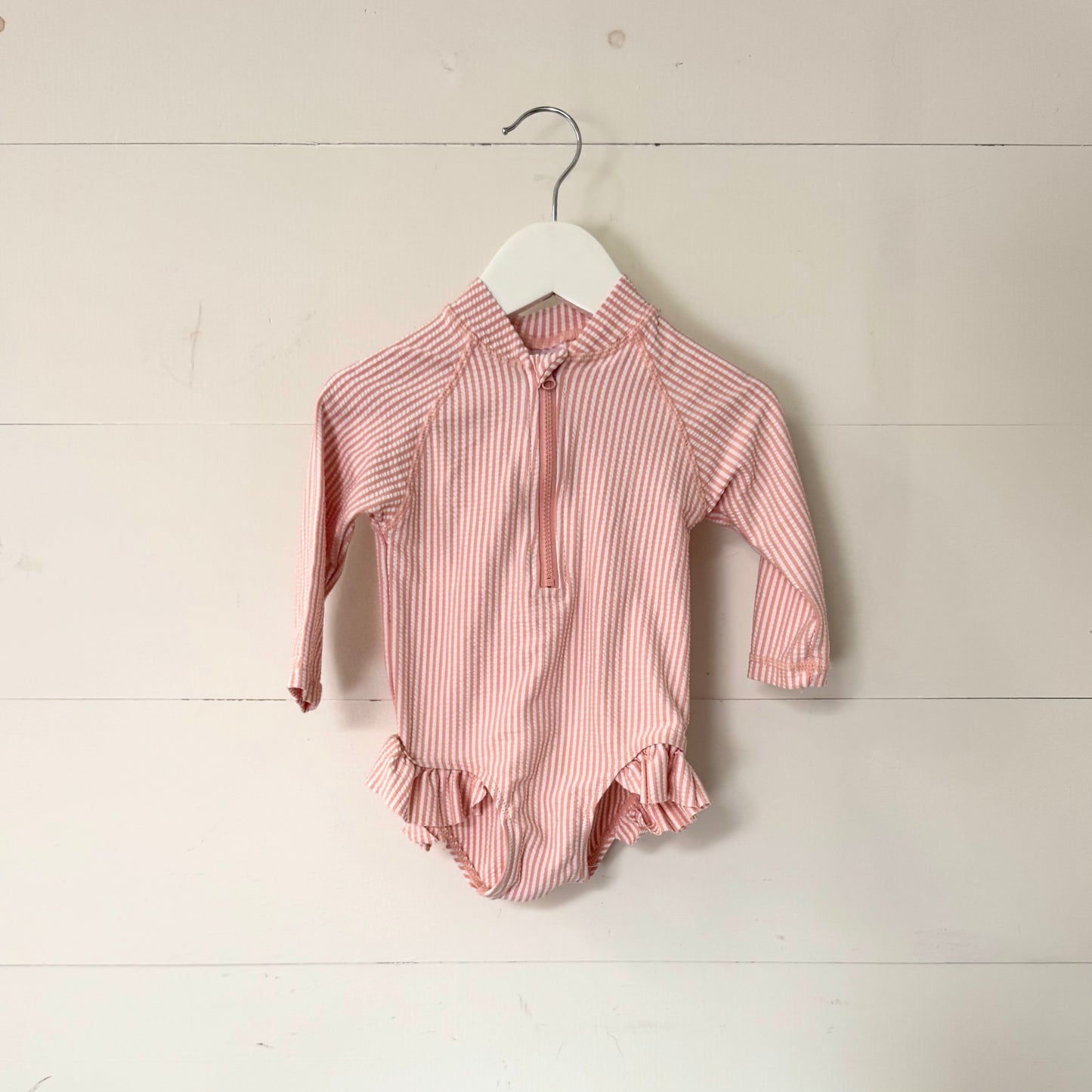 Pink Stripe Togs (6-12m)