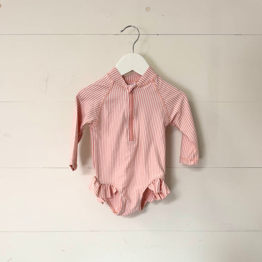 Pink Stripe Togs (6-12m)