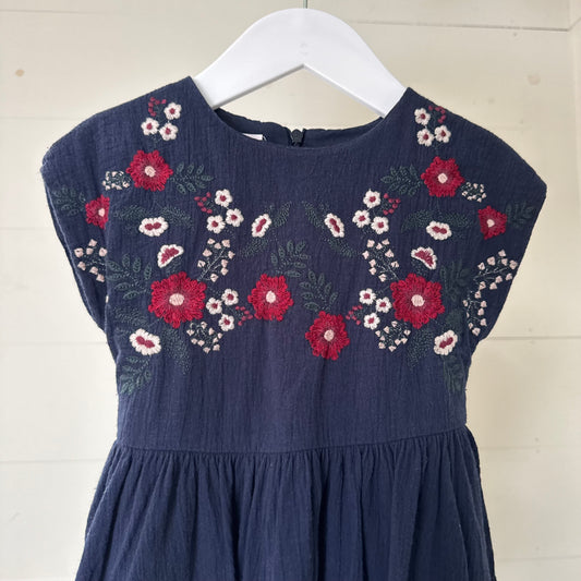 Muslin Embroidery Dress (4y)
