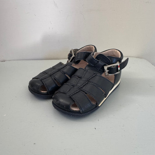 Navy Leather Sandals EU20