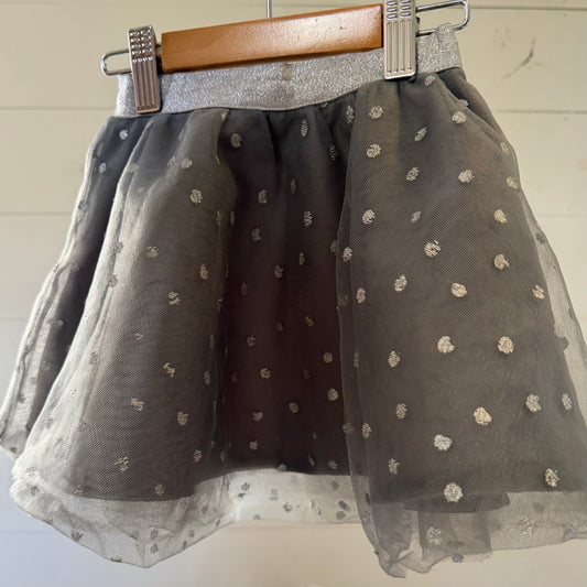 Grey Spot Tutu Skirt (6-12m)