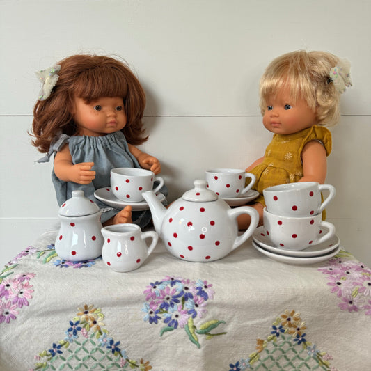 Kids Polka Dot Tea Set