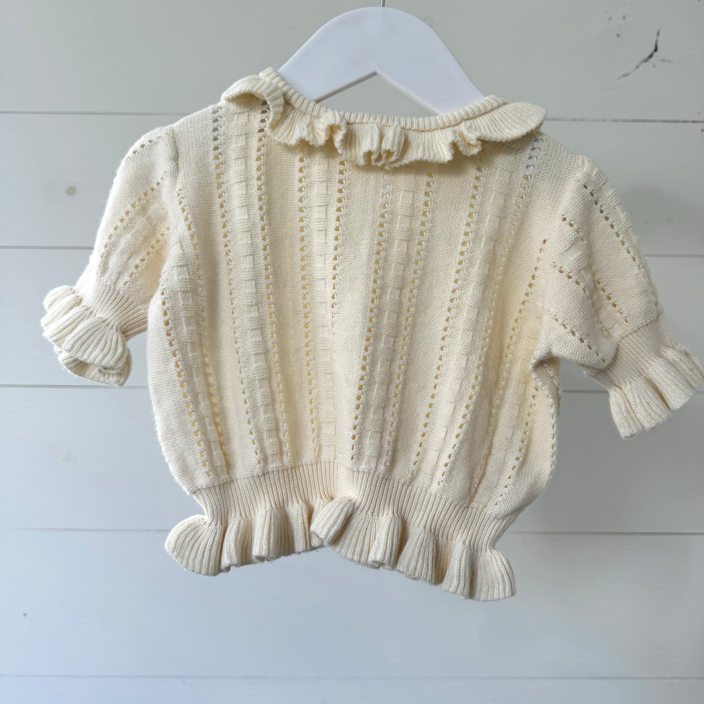 Cream Frill Top (12m)