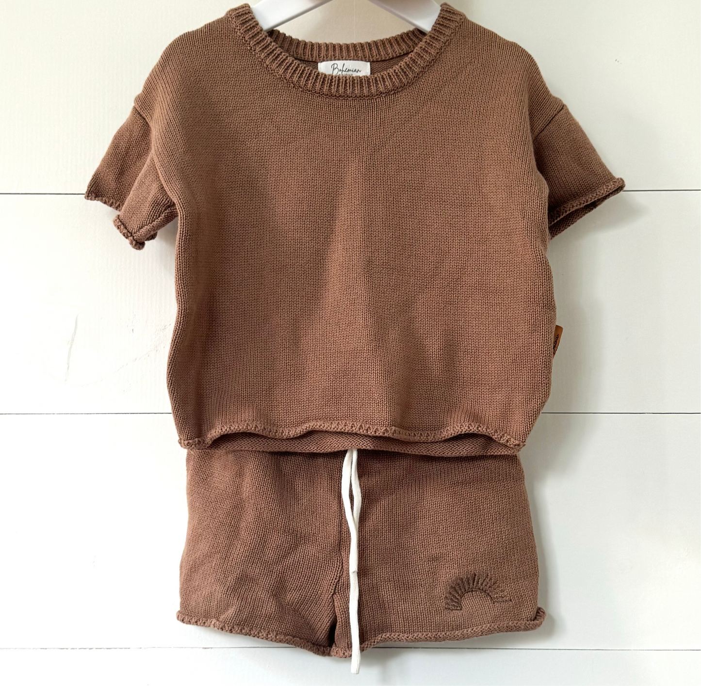 Chocolate Knit Set (12-18m)
