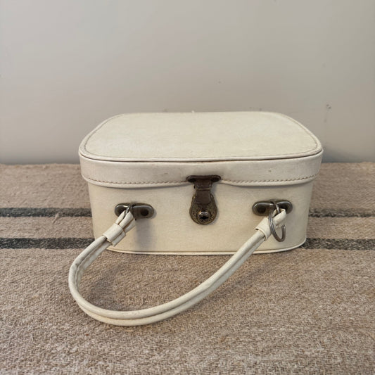 Mid-century Vanity Case - White