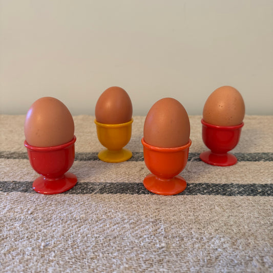 Retro Egg Cups x4