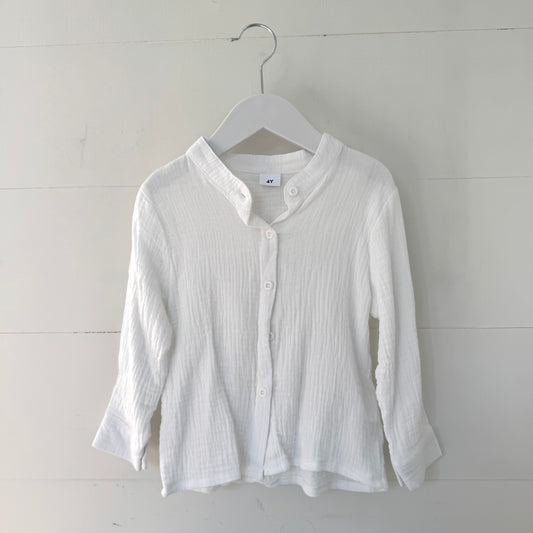 White Muslin Shirt (2-3y)