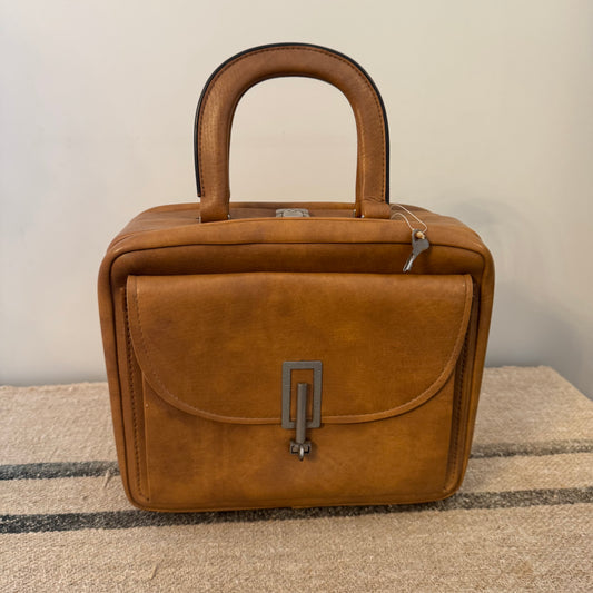 Mid-century Vanity Case - Brown