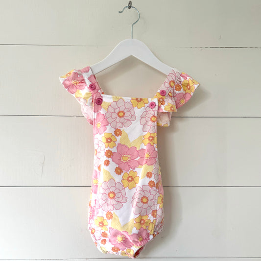 Retro Floral Romper (12m)