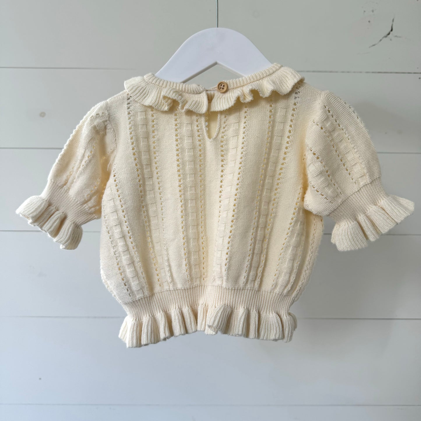 Cream Frill Top (12m)