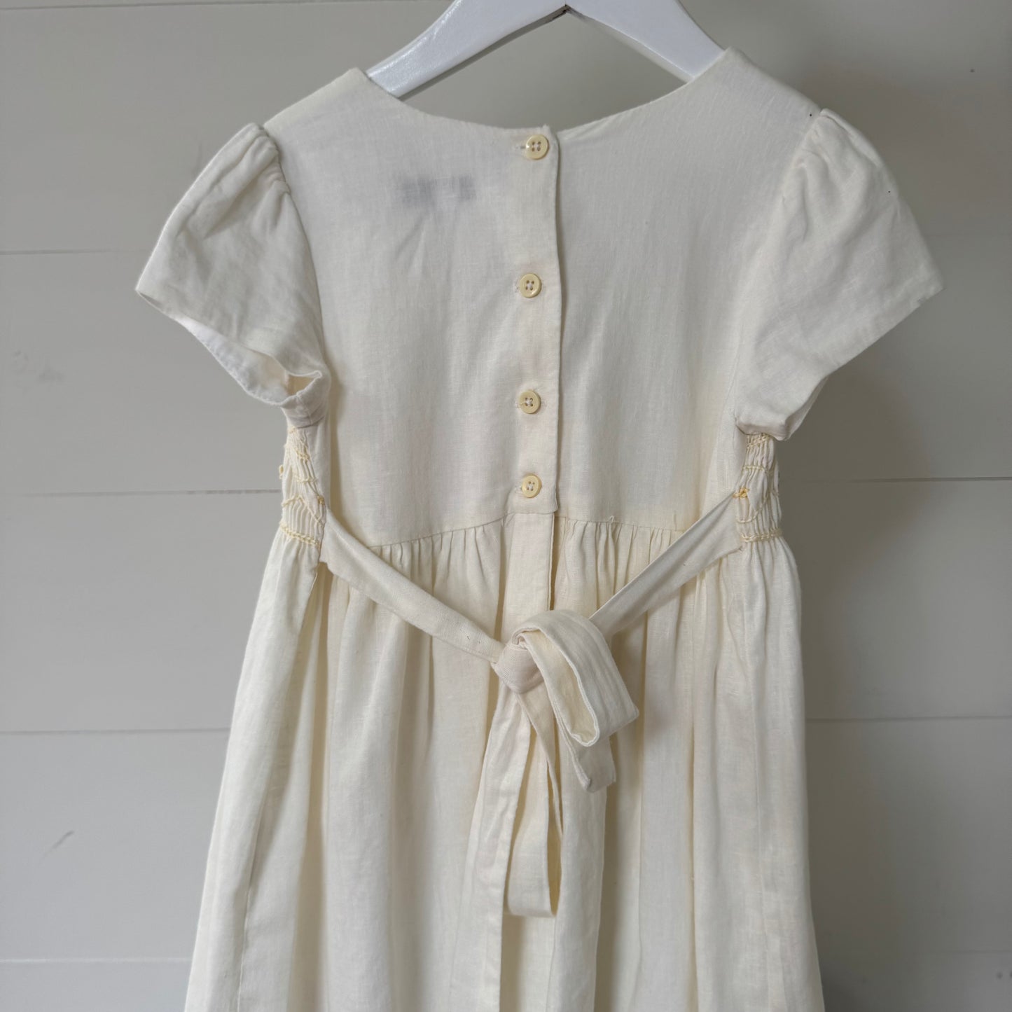 Cream Smock Dress (4-5y)