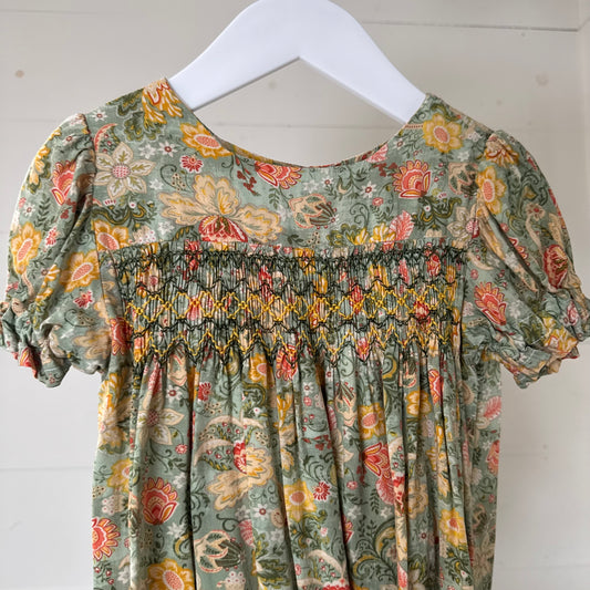 Garden Floral Smock Dress (3y)