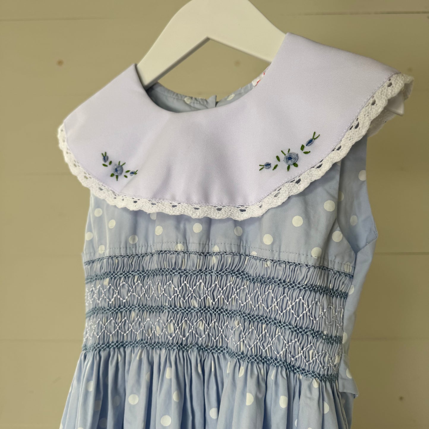 Blue Polkadot Dress (5y)