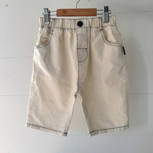 Cream Denim Shorts (4y)
